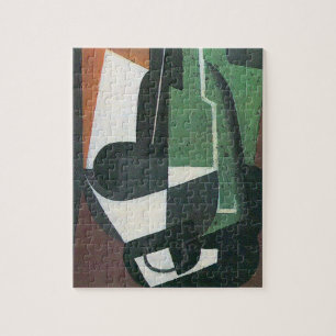 Quebra-cabeça Garrafa de jarro de vinho por Juan Gris, Cubismo V
