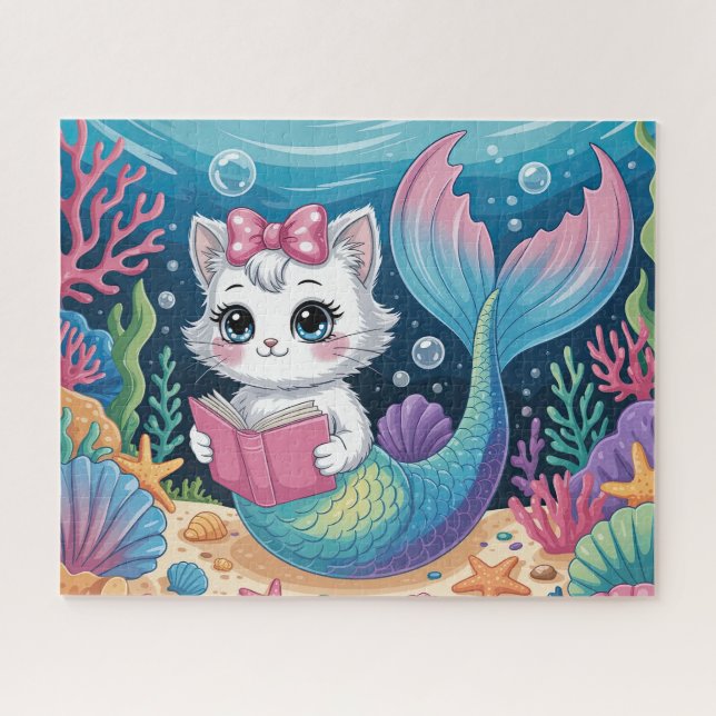 Quebra-cabeça Gata Sereia (Horizontal)