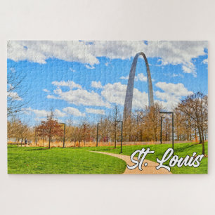 Quebra-cabeça Gateway Arch, Rua Louis, Missouri, EUA
