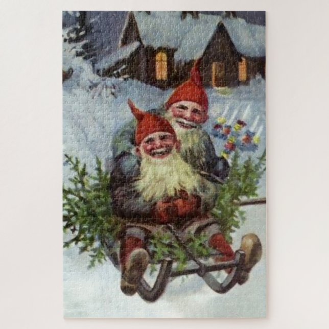 Quebra-cabeça "Gathering Pine Boughs", por Jenny Nystrom (Vertical)