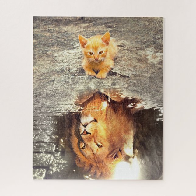 Quebra-cabeça Gatinho corajoso (Vertical)