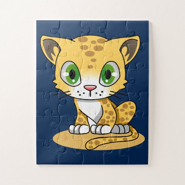 quebra-cabeça gatinho de desenho animado (Vertical)