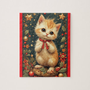 Quebra-cabeça Gatinho Fofinho de Férias 