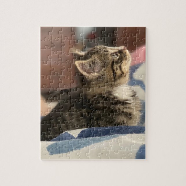 Quebra-cabeça Gatinho Fofo | Deixe esta imagem ou adicione sua p (Vertical)