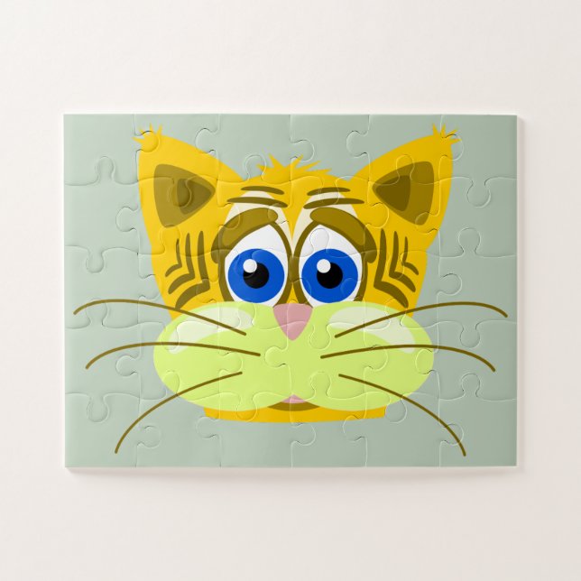 quebra-cabeça gatinho triste (Horizontal)