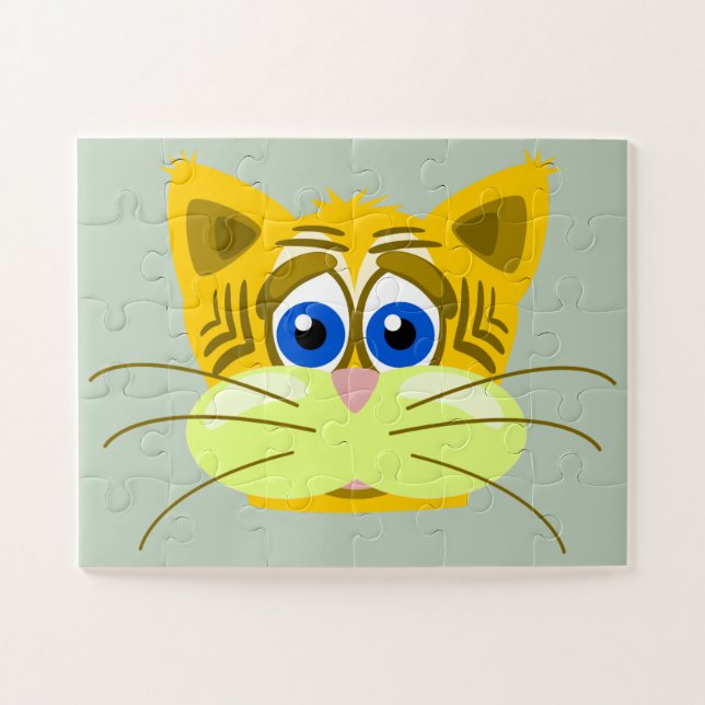 quebra-cabeça gatinho triste (Horizontal)