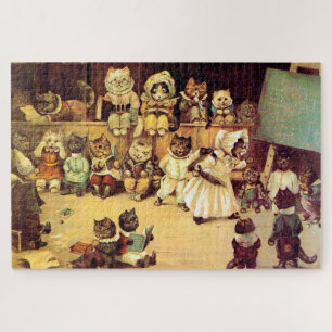 Quebra-cabeça Gatinhos de uma escola de gatos, Louis Wain