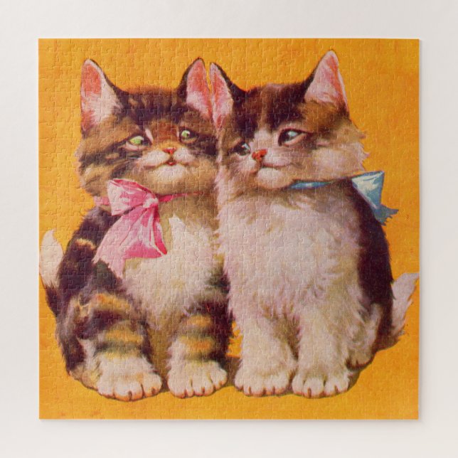 Quebra-cabeça Gatinhos fofos adoráveis dos anos 30 (Vertical)