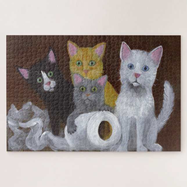 Quebra-cabeça Gatinhos Reproduzíveis (Horizontal)