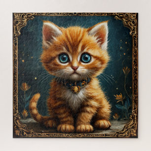 Quebra-cabeça Gato de desenho animado fofo