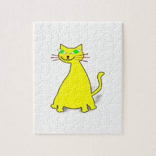 Quebra-cabeça Gato de gordura amarelo