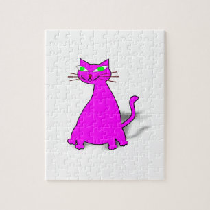 Quebra-cabeça Gato de Gordura Rosa