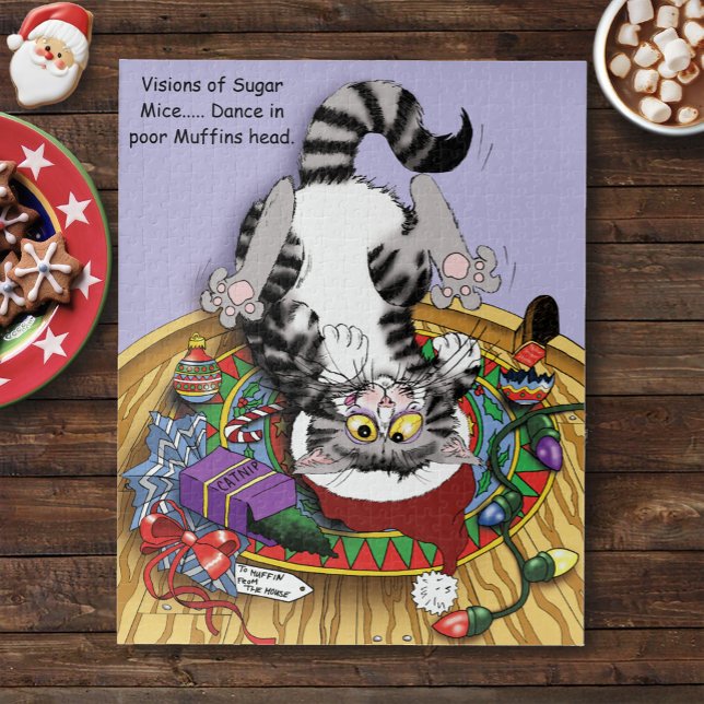 Quebra-cabeça Gato de Natal (Criador carregado)