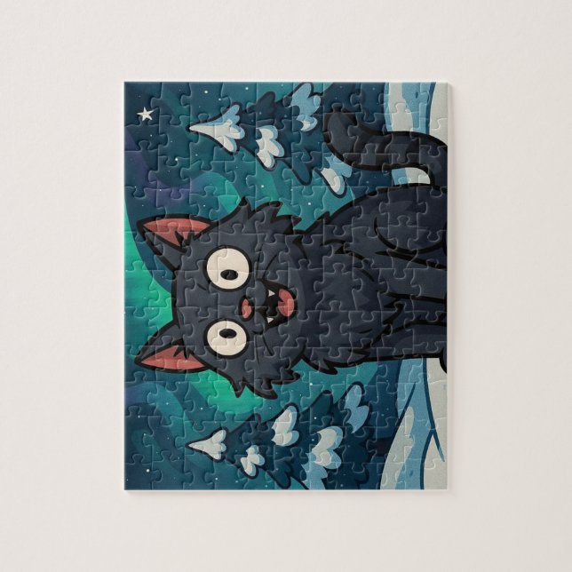 Quebra-cabeça Gato de Natal Islandês Yule  (Vertical)
