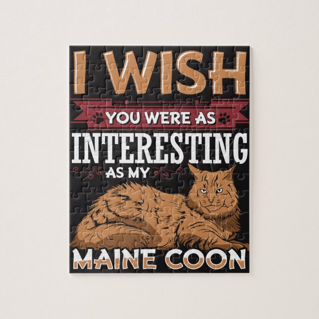 Quebra-cabeça Gato de racum de Maine (Vertical)