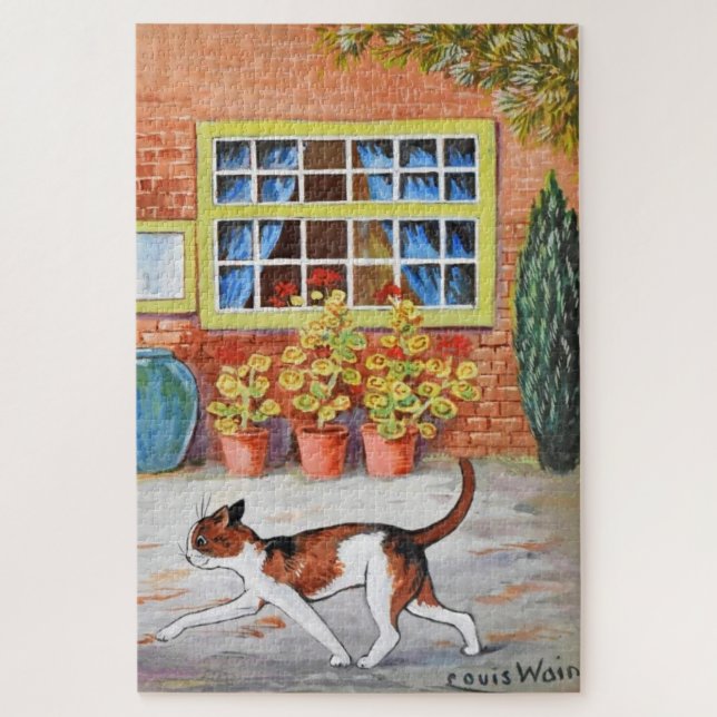 Quebra-cabeça Gato de voga, Louis Wain (Vertical)