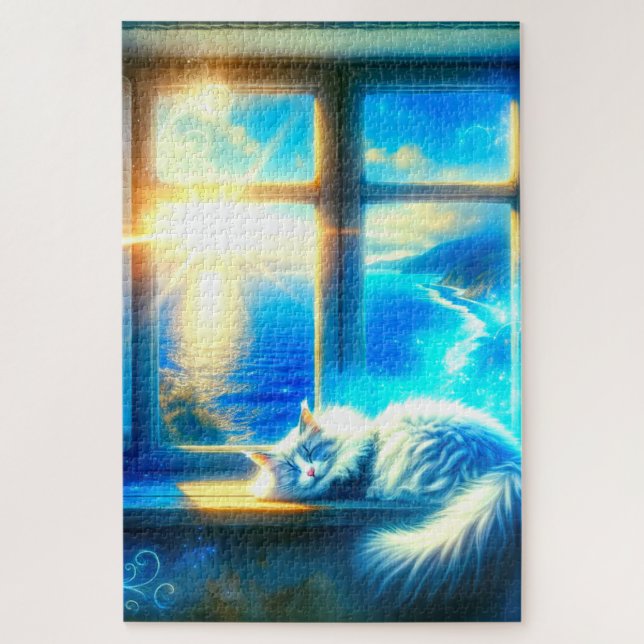 Quebra-cabeça Gato Dormindo (Vertical)