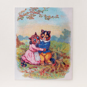 Quebra-cabeça Gato dos Amantes (Emoção Forte), Louis Wain