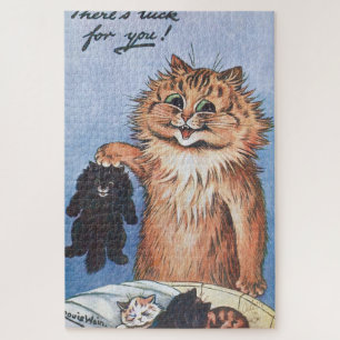 Quebra-cabeça Gato e Gatinhos, Louis Wain