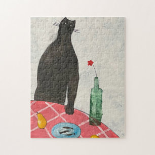 Quebra-cabeça Gato e peixe