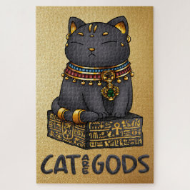 Quebra-cabeça Gato Egípcio Deus Bastet Cat são Deuses