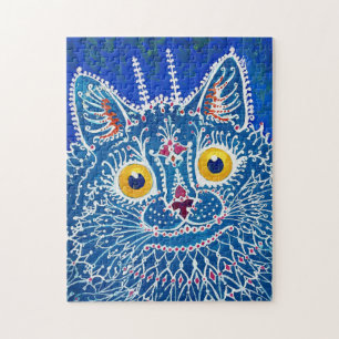 Quebra-cabeça Gato em estilo gótico, Louis Wain
