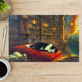 Quebra-cabeça Gato Escolar de Napping Mãe Oferece 1000 Peça