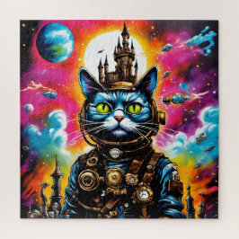Quebra-cabeça Gato Espacial Steampunk II