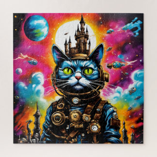Quebra-cabeça Gato Espacial Steampunk II
