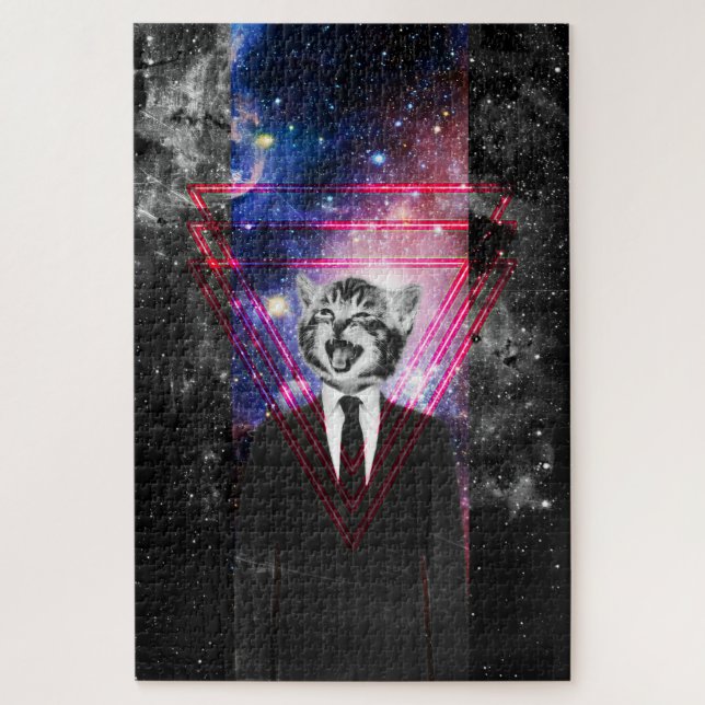 Quebra-cabeça gato Illuminati (Vertical)