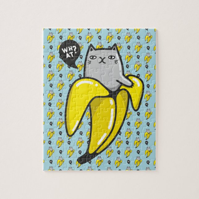 Quebra-cabeça Gato na banana (Vertical)