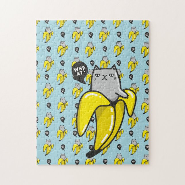 Quebra-cabeça Gato na banana (Vertical)