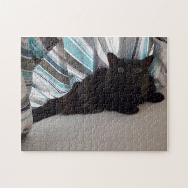 Quebra-cabeça Gato Negro (Horizontal)