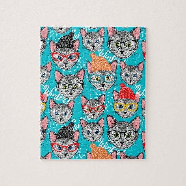 Quebra-cabeça Gato no chapéu (Vertical)