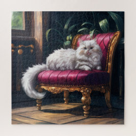 Quebra-cabeça Gato Persa Branco