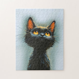 Quebra-cabeça Gato Preto Encantado
