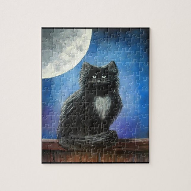 Quebra-cabeça Gato Preto - Puzzle (Vertical)