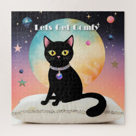 Quebra-cabeça Gato Preto - Vamos nos Sentir Confortáveis
