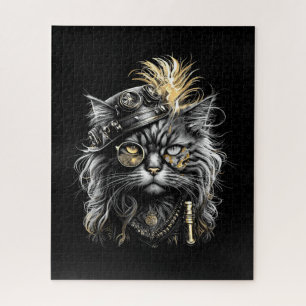 Quebra-cabeça Gato Steampunk Incrível
