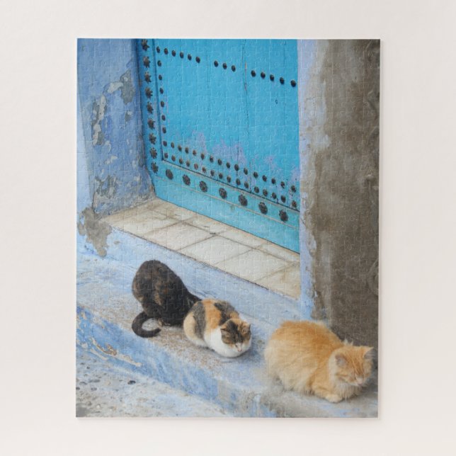 Quebra-cabeça Gatos, Chefchaouen, Marrocos (Vertical)