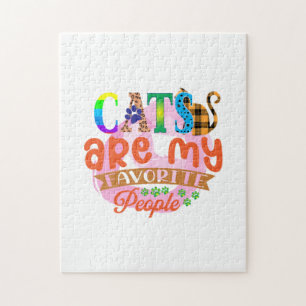Quebra-cabeça Gatos De Arte Cat São Minhas Pessoas Favoritas