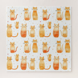 Quebra-cabeça Gatos De Gato Laranja