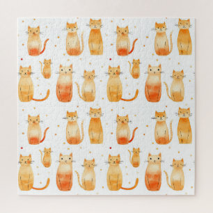 Quebra-cabeça Gatos De Gato Laranja