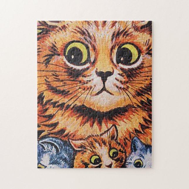 Quebra-cabeça Gatos E Seus Gatinhos Louis Wain (Vertical)