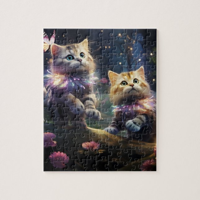 Quebra-cabeça Gatos Estimulados (Vertical)