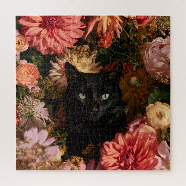Quebra-cabeça Gatos Flor de Meia-Noite (Vertical)