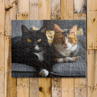Quebra-cabeça Gatos num sofá
