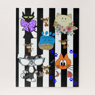 Quebra-cabeça Gatos-quebra-cabeça Gatinhos Ossos-de-Peixe-Felino