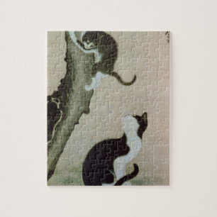 Quebra-cabeça Gatos, século XVII (tinta na seda)