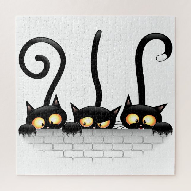 Quebra-cabeça Gatos travessosos, divertidos e engraçados (Vertical)